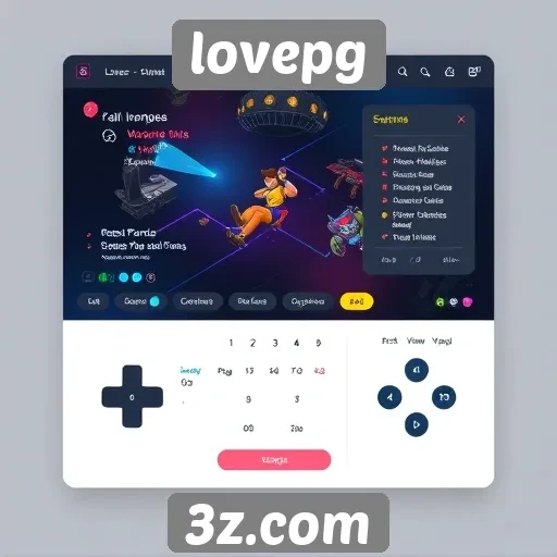 Interface do usuário do lovepg e experiência do jogador